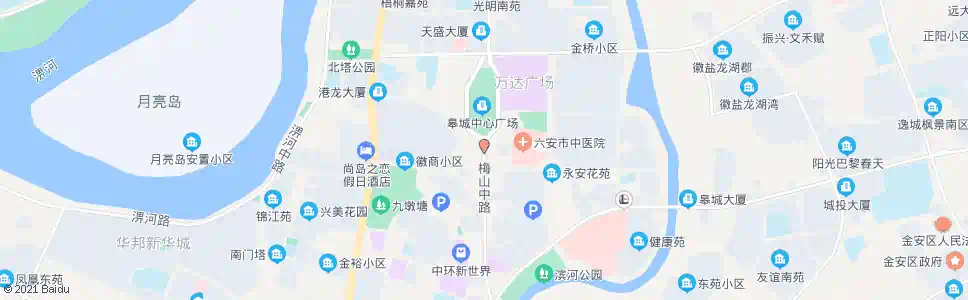 六安皋城广场_公交站地图_六安公交_妙搜公交查询2024