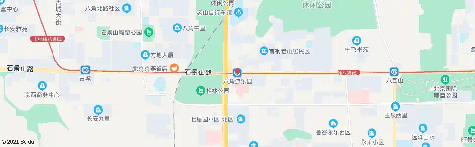 北京八角游乐园站_公交站地图_北京公交_妙搜公交查询2024