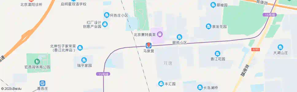 北京马泉营_公交站地图_北京公交_妙搜公交查询2024