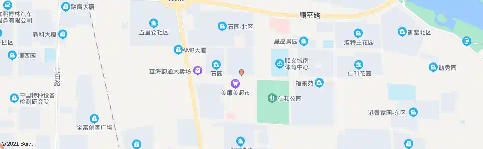 北京石园东区_公交站地图_北京公交_妙搜公交查询2024