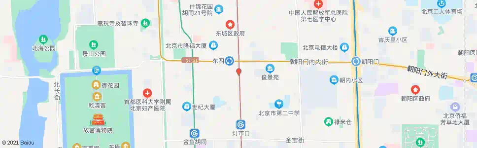 北京东四路口南_公交站地图_北京公交_妙搜公交查询2024