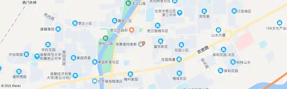 北京密云鼓楼北_公交站地图_北京公交_妙搜公交查询2024