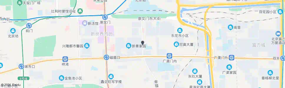 北京南花市大街_公交站地图_北京公交_妙搜公交查询2024