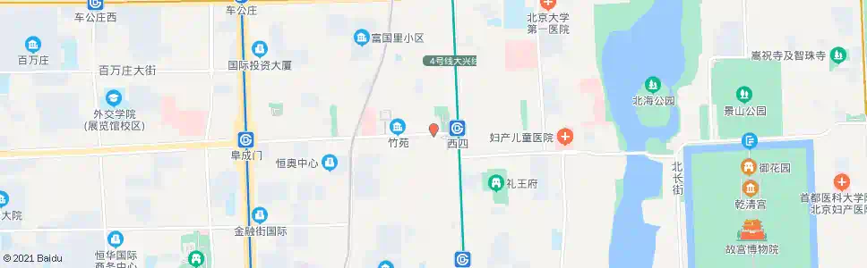 北京西四路口西_公交站地图_北京公交_妙搜公交查询2024