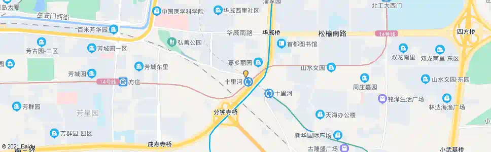 北京十里河桥西_公交站地图_北京公交_妙搜公交查询2024