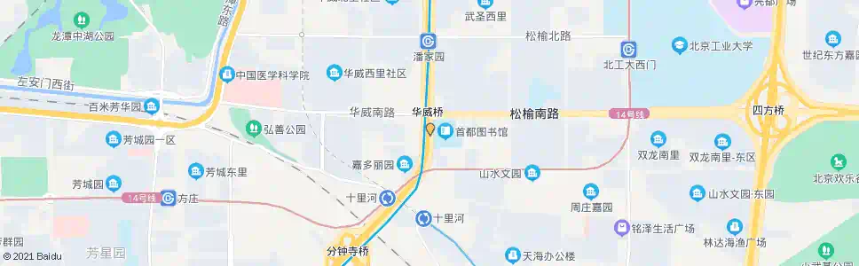 北京华威桥南_公交站地图_北京公交_妙搜公交查询2024