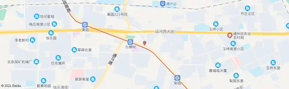 北京九棵树加油站_公交站地图_北京公交_妙搜公交查询2024