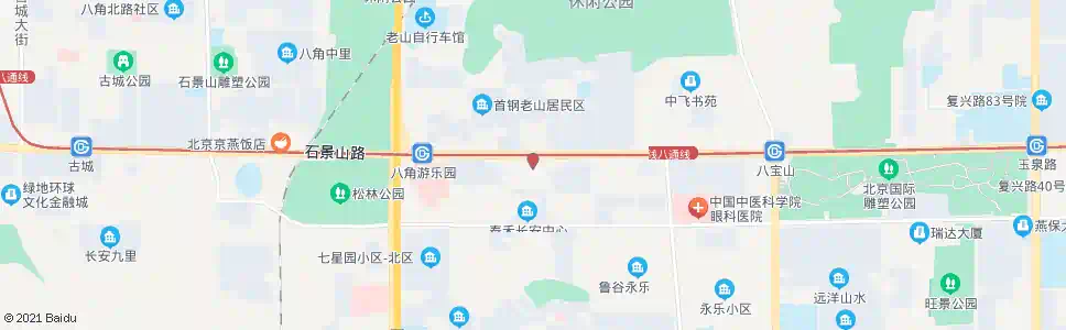 北京石景山(万商花园酒店)_公交站地图_北京公交_妙搜公交查询2024