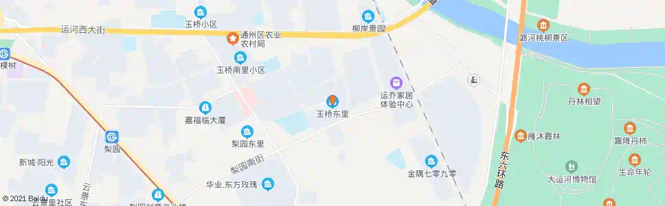 北京玉桥东里小区_公交站地图_北京公交_妙搜公交查询2024