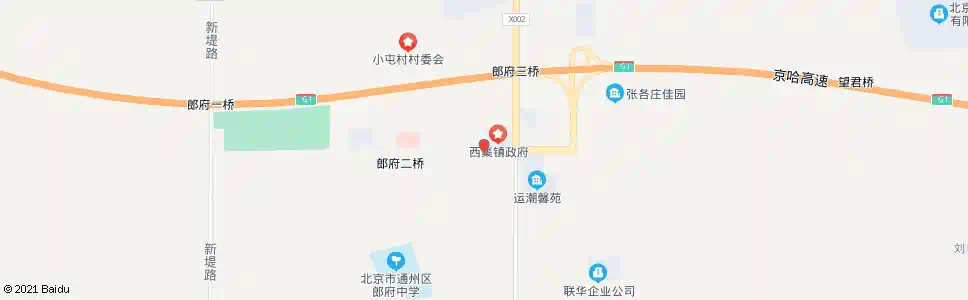 北京西集镇政府_公交站地图_北京公交_妙搜公交查询2024