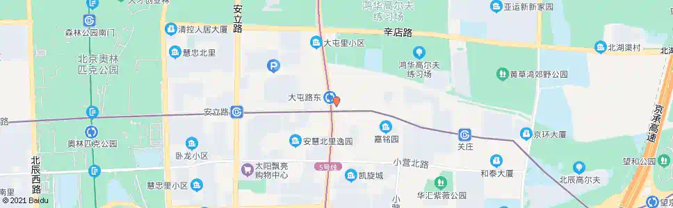 北京地铁大屯路东站_公交站地图_北京公交_妙搜公交查询2024