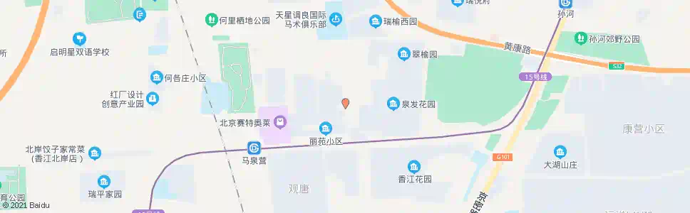 北京马泉营商场_公交站地图_北京公交_妙搜公交查询2024