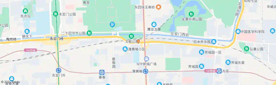 北京玉蜓桥西_公交站地图_北京公交_妙搜公交查询2024