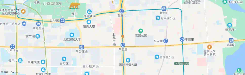 北京车公庄北_公交站地图_北京公交_妙搜公交查询2024