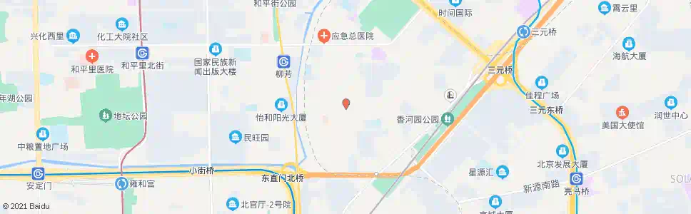 北京柳芳东口_公交站地图_北京公交_妙搜公交查询2024