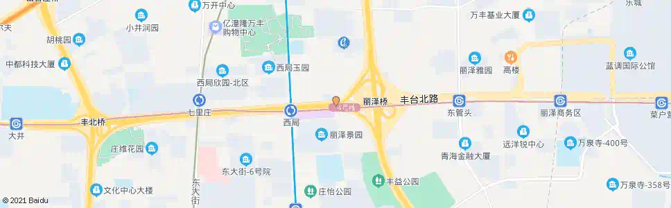 北京丽泽桥西_公交站地图_北京公交_妙搜公交查询2024