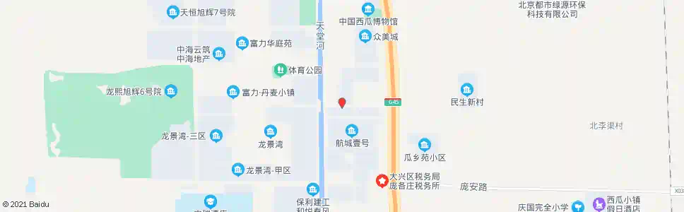 北京庞各庄c区_公交站地图_北京公交_妙搜公交查询2024