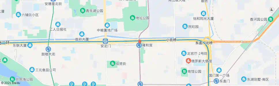 北京雍和宫_公交站地图_北京公交_妙搜公交查询2024