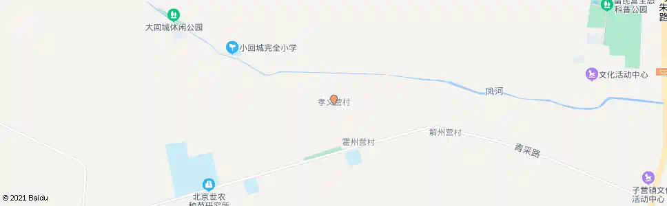 北京孝义营_公交站地图_北京公交_妙搜公交查询2024