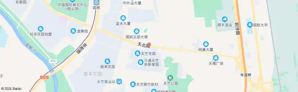 北京天竺花园_公交站地图_北京公交_妙搜公交查询2024