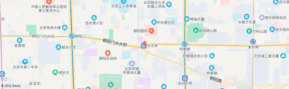 北京东大桥公交场站_公交站地图_北京公交_妙搜公交查询2024