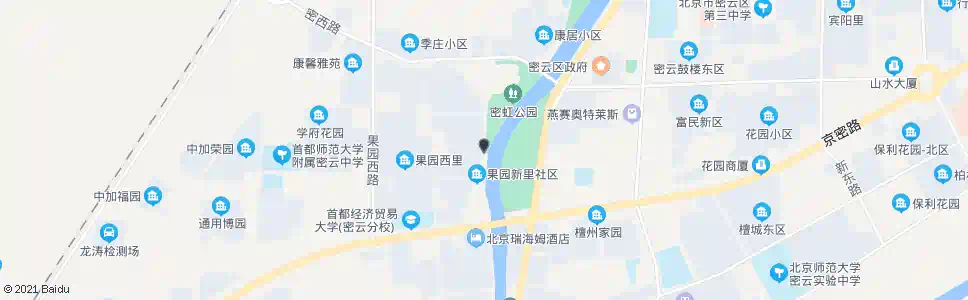 北京密云果园小区_公交站地图_北京公交_妙搜公交查询2024