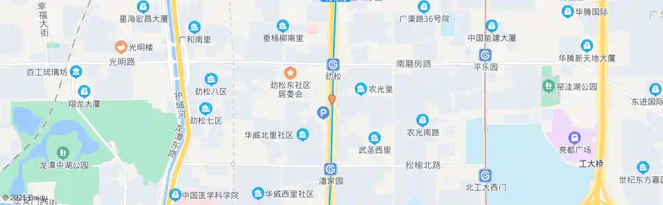 北京劲松桥南_公交站地图_北京公交_妙搜公交查询2024