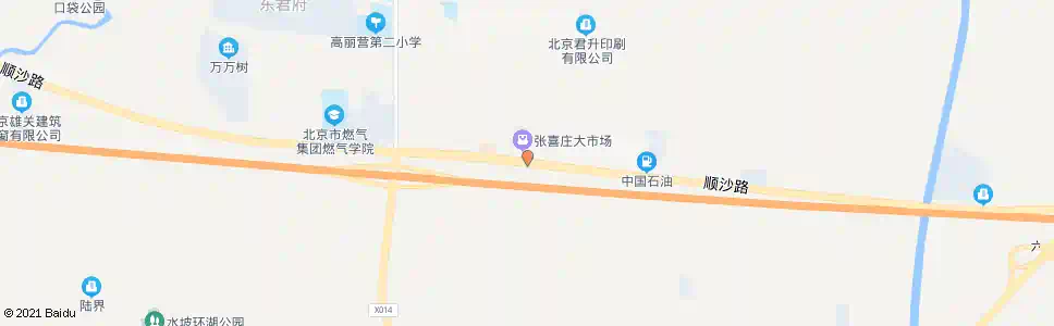 北京张喜庄市场_公交站地图_北京公交_妙搜公交查询2024