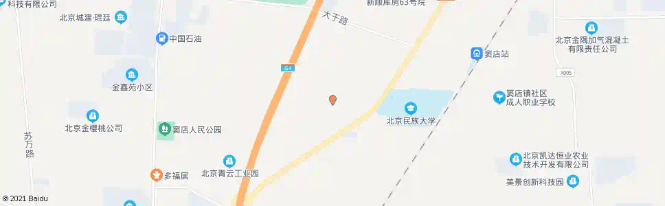 北京七里店村委会_公交站地图_北京公交_妙搜公交查询2024