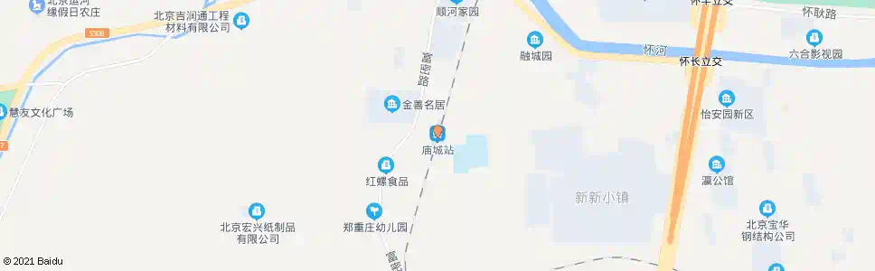 北京庙城(怀昌联路)_公交站地图_北京公交_妙搜公交查询2024