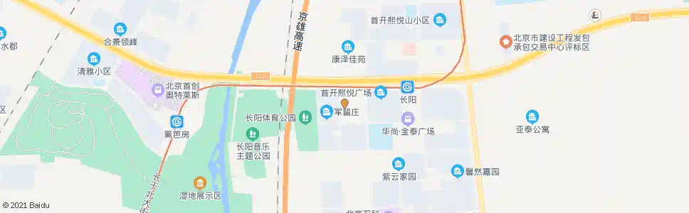 北京长阳半岛南_公交站地图_北京公交_妙搜公交查询2024