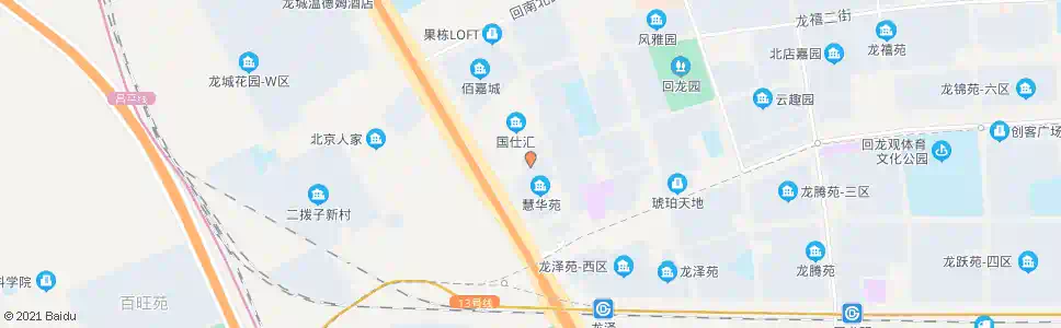 北京慧华苑小区北门_公交站地图_北京公交_妙搜公交查询2024