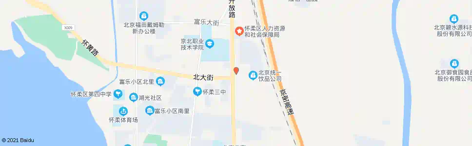 北京怀柔农发地_公交站地图_北京公交_妙搜公交查询2024