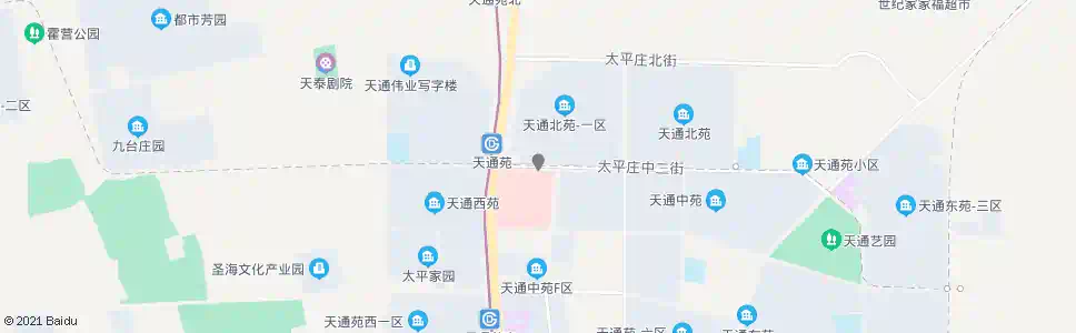 北京天通北苑一区南_公交站地图_北京公交_妙搜公交查询2024