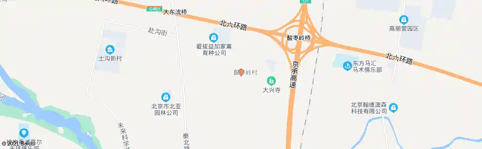 北京酸枣岭村口_公交站地图_北京公交_妙搜公交查询2024