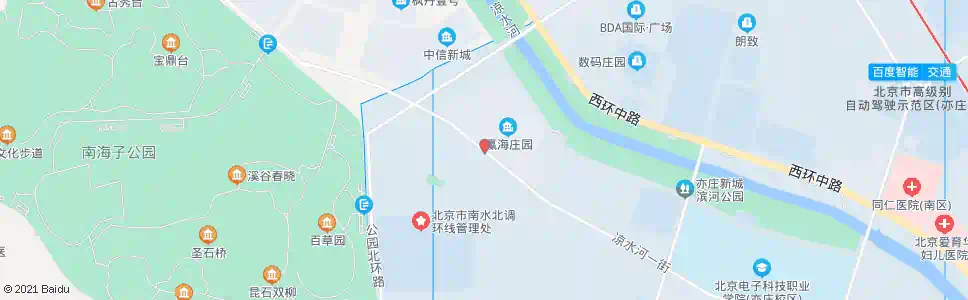 北京凉水河一街西口_公交站地图_北京公交_妙搜公交查询2024