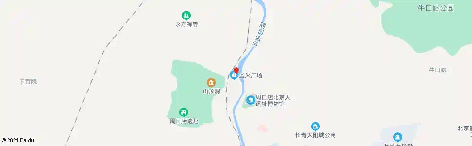 北京猿人遗址_公交站地图_北京公交_妙搜公交查询2024