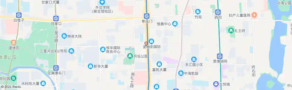 北京月坛北街_公交站地图_北京公交_妙搜公交查询2024