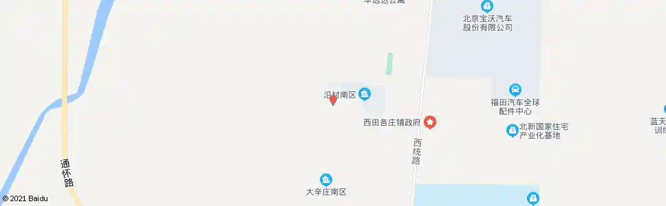 北京大辛庄村中_公交站地图_北京公交_妙搜公交查询2024