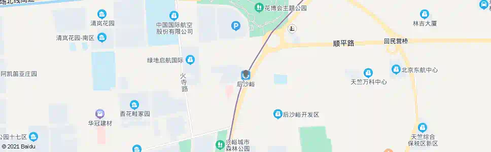 北京后沙峪地铁站_公交站地图_北京公交_妙搜公交查询2024