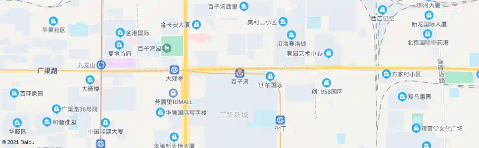 北京百子湾站_公交站地图_北京公交_妙搜公交查询2024