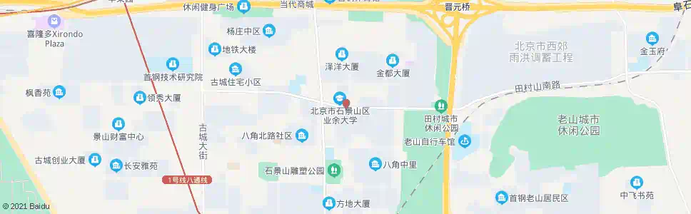 北京八角北路_公交站地图_北京公交_妙搜公交查询2024