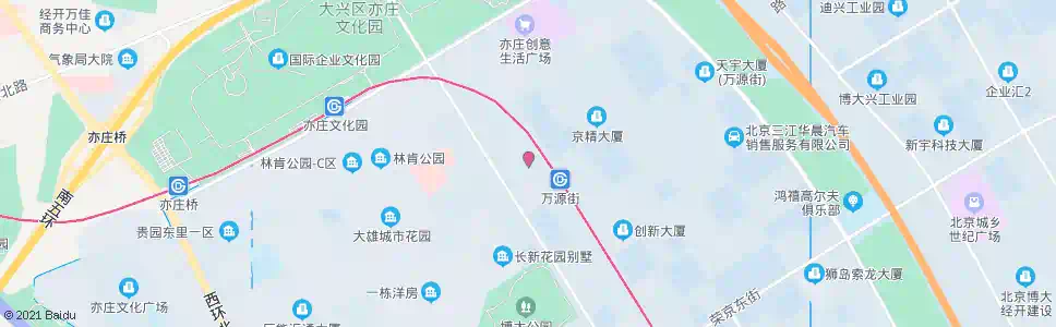 北京管委会宿舍_公交站地图_北京公交_妙搜公交查询2024