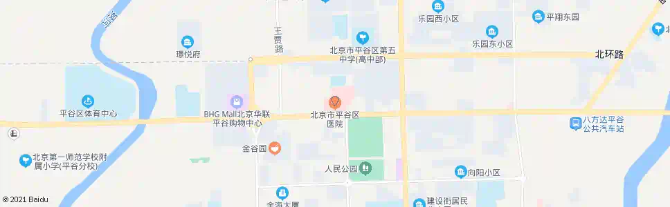 北京平谷区医院_公交站地图_北京公交_妙搜公交查询2024