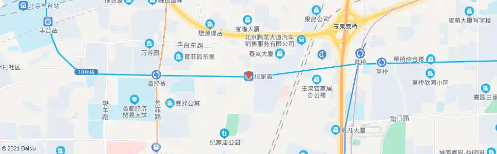 北京纪家庙_公交站地图_北京公交_妙搜公交查询2024