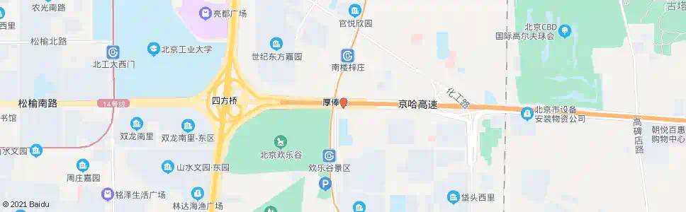 北京厚俸桥_公交站地图_北京公交_妙搜公交查询2024