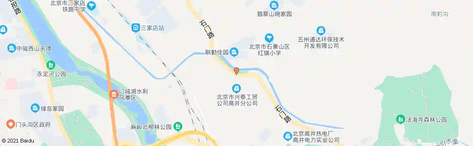 北京石景山高井_公交站地图_北京公交_妙搜公交查询2024