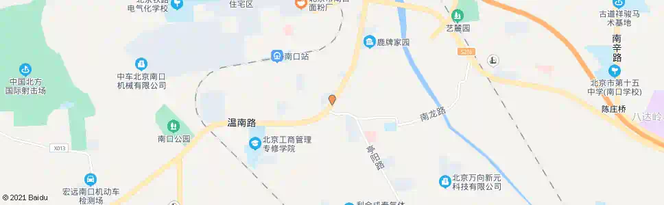 北京团河村南口东站_公交站地图_北京公交_妙搜公交查询2024