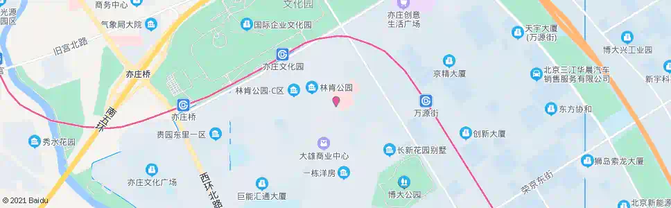 北京大雄城市花园_公交站地图_北京公交_妙搜公交查询2024