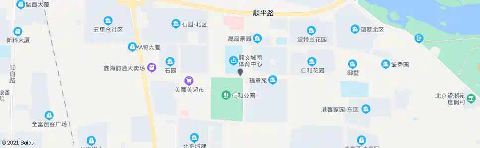 北京顺义体育中心_公交站地图_北京公交_妙搜公交查询2024